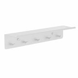 Maxbell Wall Mounted Key Hook Key Organizer Rack for Entryway Porch Bedroom White