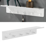 Maxbell Wall Mounted Key Hook Key Organizer Rack for Entryway Porch Bedroom White