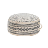 Maxbell Large Pouf Cover Bedroom Decor Textured Decorative Handmade Woven Foot Rest