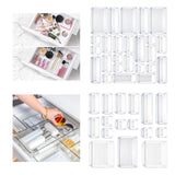 Maxbell Versatile Makeup Drawer Organizer Dividers Clear for Jewelries Set of 25