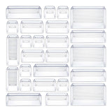 Maxbell Versatile Makeup Drawer Organizer Dividers Clear for Jewelries Set of 25