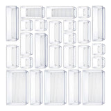 Maxbell Versatile Makeup Drawer Organizer Dividers Clear for Jewelries Set of 25