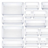 Maxbell Versatile Makeup Drawer Organizer Dividers Clear for Jewelries Set of 25