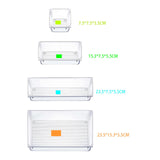 Maxbell Versatile Makeup Drawer Organizer Dividers Clear for Jewelries Set of 25
