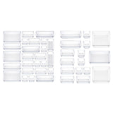 Maxbell Versatile Makeup Drawer Organizer Dividers Clear for Jewelries Set of 25