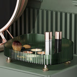 Maxbell Vanity Tray Decorative Box Jewelry Trinket Display Storage Organizer Green