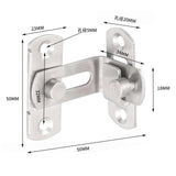 Maxbell Stainless Steel Door Lock  Window Cabinet Lock Garden Indoor Outdoor Lock