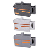 Maxbell Hanging Bedside Caddy Felt Organizer for Living Room Phones Books Dark Gray