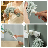 Maxbell 2.5M Extendable Ceiling Duster Bendable Duster for Cleaning Wardrobe  Green