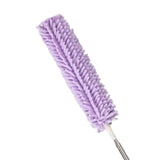 Maxbell 2.5M Extendable Ceiling Duster Bendable Duster for Cleaning Wardrobe  Purple
