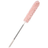 Maxbell 2.5M Extendable Ceiling Duster Bendable Duster for Cleaning Wardrobe  Pink