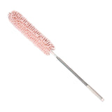 Maxbell 2.5M Extendable Ceiling Duster Bendable Duster for Cleaning Wardrobe  Pink
