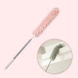 Maxbell 2.5M Extendable Ceiling Duster Bendable Duster for Cleaning Wardrobe  Pink