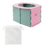 Maxbell Lightweight Travel Toilet Potty Chair Car Toilet for Travel Hiking Pink