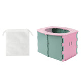 Maxbell Lightweight Travel Toilet Potty Chair Car Toilet for Travel Hiking Pink