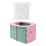 Maxbell Lightweight Travel Toilet Potty Chair Car Toilet for Travel Hiking Pink
