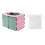 Maxbell Lightweight Travel Toilet Potty Chair Car Toilet for Travel Hiking Pink