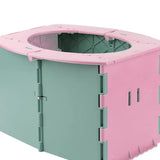 Maxbell Lightweight Travel Toilet Potty Chair Car Toilet for Travel Hiking Pink