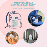 Maxbell Lightweight Travel Toilet Potty Chair Car Toilet for Travel Hiking Pink