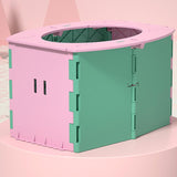 Maxbell Lightweight Travel Toilet Potty Chair Car Toilet for Travel Hiking Pink