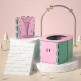 Maxbell Lightweight Travel Toilet Potty Chair Car Toilet for Travel Hiking Pink