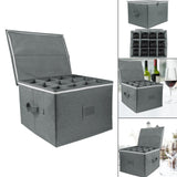 Maxbell Stemware Storage Container with Dividers Box for Glassware Wine Glasses