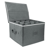 Maxbell Stemware Storage Container with Dividers Box for Glassware Wine Glasses