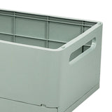 Maxbell Stackable Collapsible Storage Bin Clothes Books Cosmetics Organizer Green