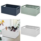 Maxbell Stackable Collapsible Storage Bin Clothes Books Cosmetics Organizer Green