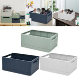 Maxbell Stackable Collapsible Storage Bin Clothes Books Cosmetics Organizer Green