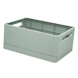 Maxbell Stackable Collapsible Storage Bin Clothes Books Cosmetics Organizer Green