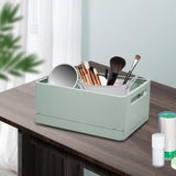Maxbell Stackable Collapsible Storage Bin Clothes Books Cosmetics Organizer Green