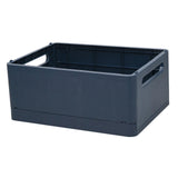Maxbell Stackable Collapsible Storage Bin Clothes Books Cosmetics Organizer Blue