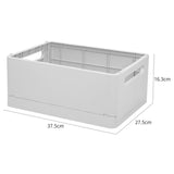 Maxbell Stackable Collapsible Storage Bin Clothes Books Cosmetics Organizer Gray