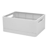 Maxbell Stackable Collapsible Storage Bin Clothes Books Cosmetics Organizer Gray