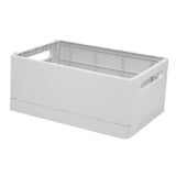 Maxbell Stackable Collapsible Storage Bin Clothes Books Cosmetics Organizer Gray