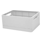 Maxbell Stackable Collapsible Storage Bin Clothes Books Cosmetics Organizer Gray