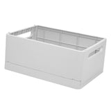 Maxbell Stackable Collapsible Storage Bin Clothes Books Cosmetics Organizer Gray
