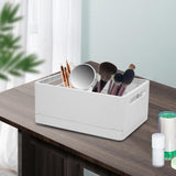 Maxbell Stackable Collapsible Storage Bin Clothes Books Cosmetics Organizer Gray