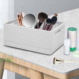 Maxbell Stackable Collapsible Storage Bin Clothes Books Cosmetics Organizer Gray