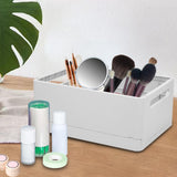 Maxbell Stackable Collapsible Storage Bin Clothes Books Cosmetics Organizer Gray