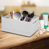 Maxbell Stackable Collapsible Storage Bin Clothes Books Cosmetics Organizer Gray