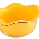 Maxbell Food Strainer Washing Bowls Detachable Filter for Vegetable Fruits Mixing yellow