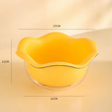 Maxbell Food Strainer Washing Bowls Detachable Filter for Vegetable Fruits Mixing yellow