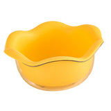 Maxbell Food Strainer Washing Bowls Detachable Filter for Vegetable Fruits Mixing yellow