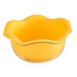 Maxbell Food Strainer Washing Bowls Detachable Filter for Vegetable Fruits Mixing yellow