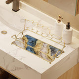 Maxbell Exquisite Toothbrush Holder Cosmetic Organizer for Bathroom Countertop Home milky river