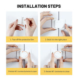 Maxbell 10x Rotary Lock Protection Door Locks for Drawers Cupboards Refrigerator