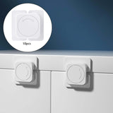 Maxbell 10x Rotary Lock Protection Door Locks for Drawers Cupboards Refrigerator