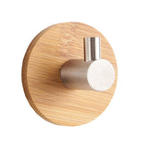 Maxbell Wooden Towel Hook Multipurpose Adhesive for Kitchen Home Bedroom